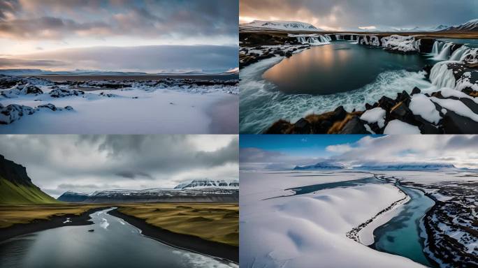 冰岛美丽自然风光