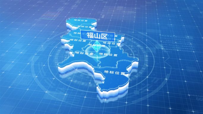 烟台福山区蓝色三维科技区位地图