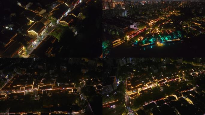 杭州拱墅区小河直街夜景风光