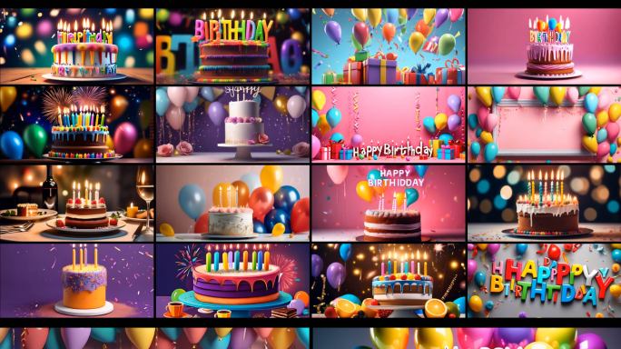 生日蛋糕生日蜡烛生日祝福