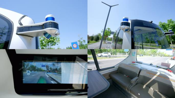 8K人工智能 无人驾驶车辆实拍