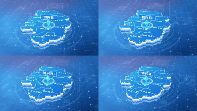 滨州市博兴县蓝色三维科技区位地图