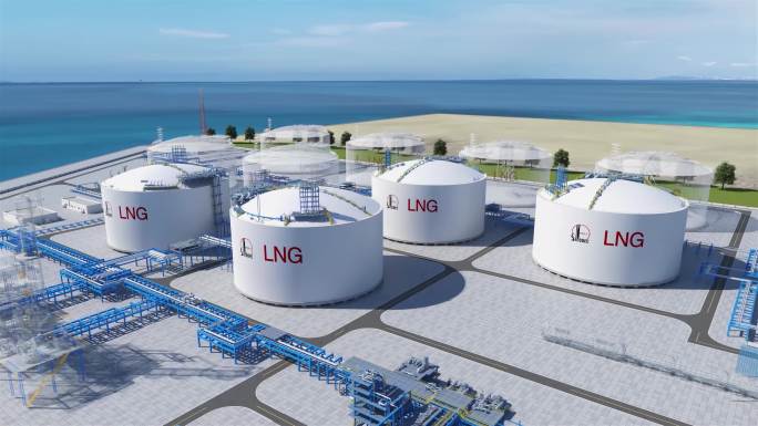 LNG天然气储运基地-三维动画