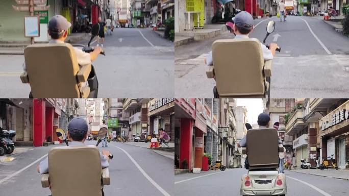 电动车小型代步车运输成老龄街道活动退休