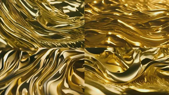 金箔流体抽象背景