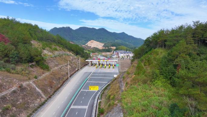 三明市尤溪县中仙乡高速出口4K航拍