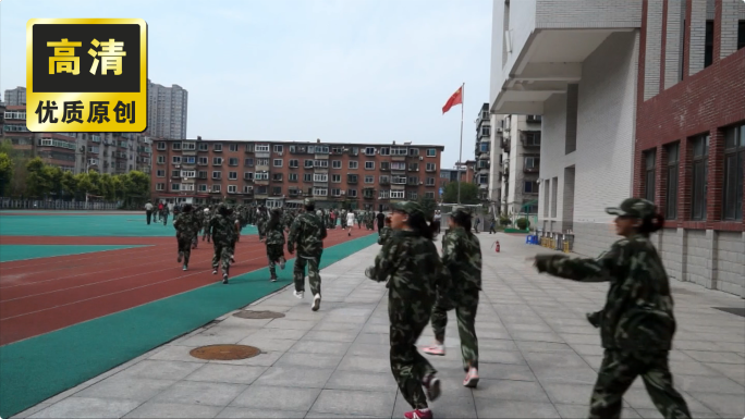 学校消防演习学生自求意识防火防难