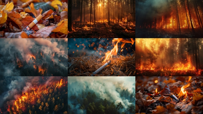 森林火灾 自然灾害 森林消防  山火