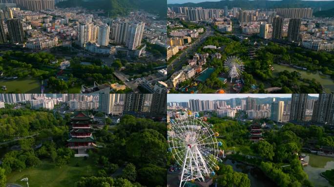 台州 玉环 旅游 空镜 航拍 城市