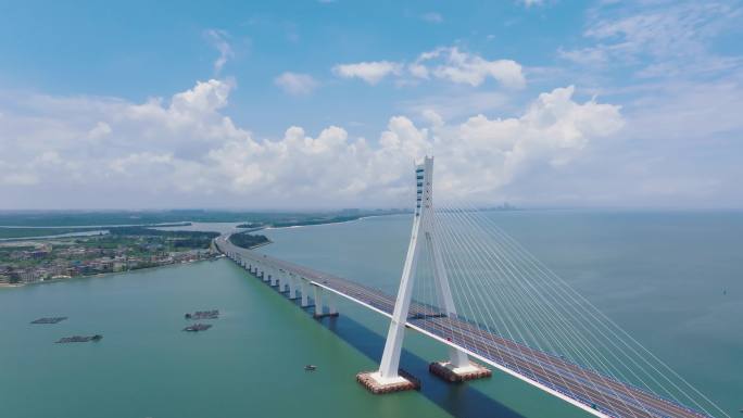 海口海文大桥4K航拍