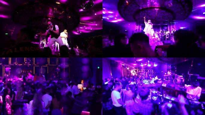 酒吧夜店蹦迪跳舞视频 乐队表演