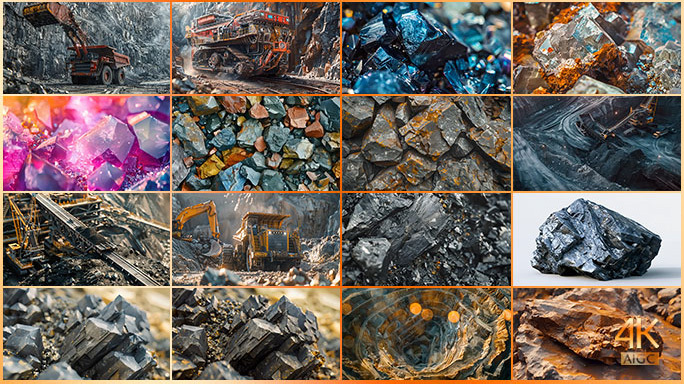 矿业有色天然矿石与稀土原料 煤矿铁铜金矿