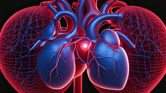 超长合集爱心三维心脏血管剖面图