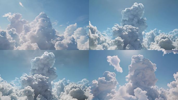 放松冥想视频-蓝天白云云海