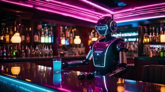 未来酒吧机器人酒吧