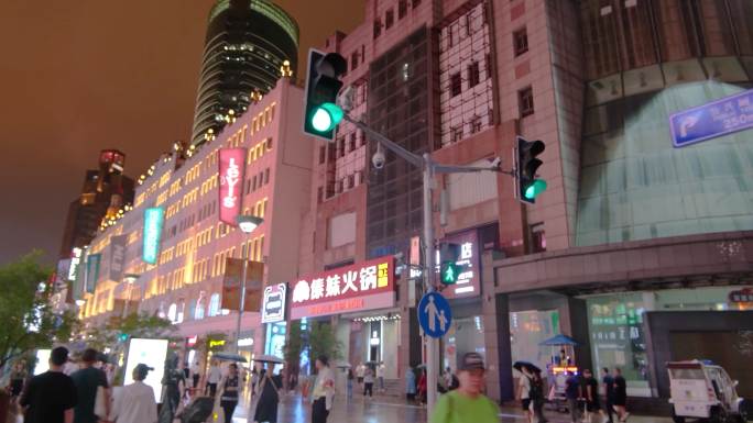 上海黄浦区南京东路步行街商场商业区商圈商