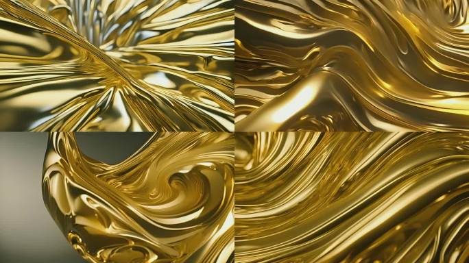 金箔流体抽象背景
