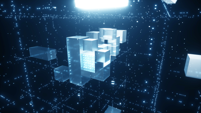智能立方体聚合创意C4D+AE工程文件