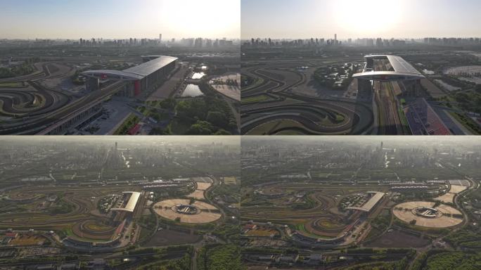 上海国际赛车场 4k航拍延时