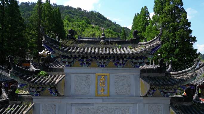 五祖寺东山寺东禅寺航拍