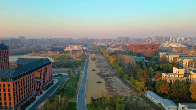 杭州浙江大学紫金港校区校门风景视频素材9