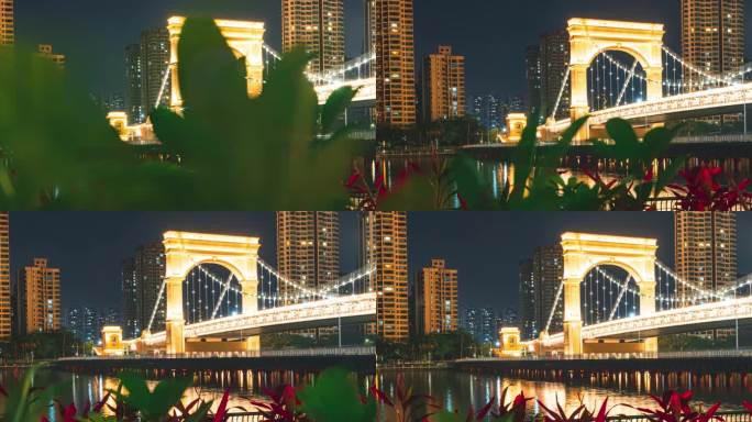 珠海前山河南屏香山桥城市欧式建筑桥梁素材