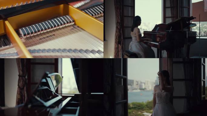 弹钢琴的女子