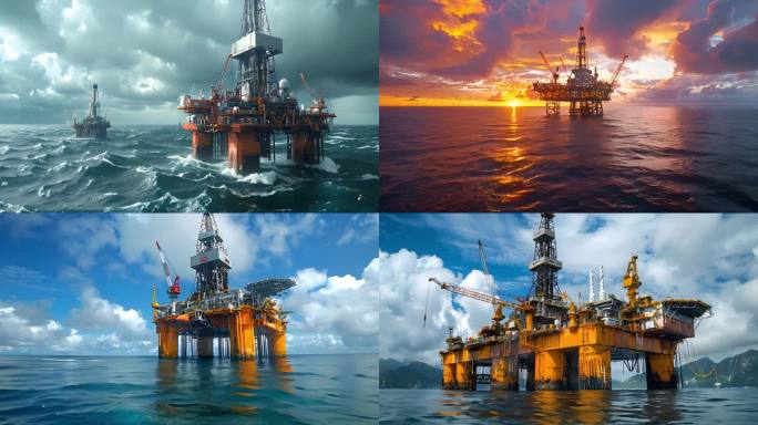 海上油田 石油勘探 石油开采 海洋工程