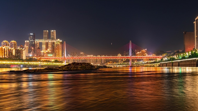 8K重庆夜景延时 城市宣传片