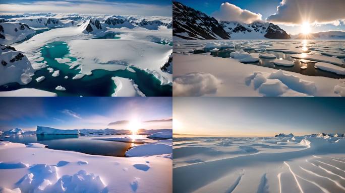 南极大陆冰川