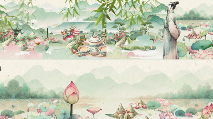 <端午> 水墨国潮 24节气动画