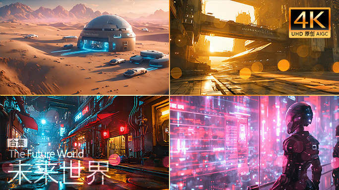 宇宙城市 未来世界人工智能硬科幻电影片头