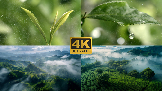 茶叶茶采摘茶叶茶田茶山茶树茶水龙井绿茶