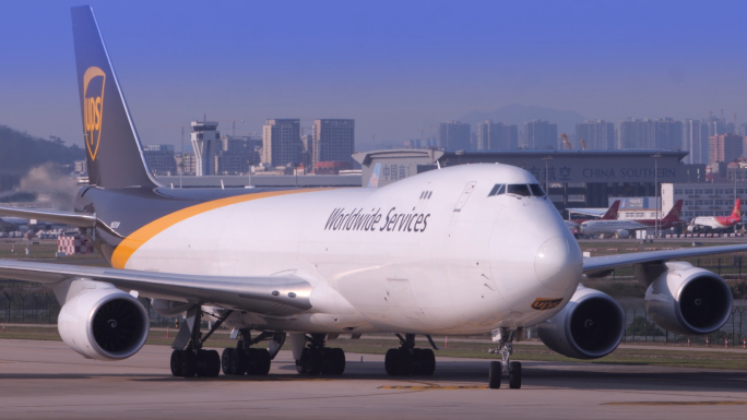 UPS航空 大型货机 货机起飞