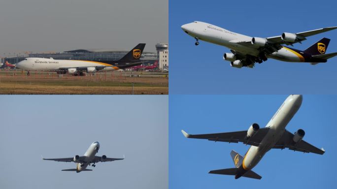 UPS航空 大型货机 货机起飞