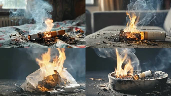 沙发烟头引发火灾 烟头起火
