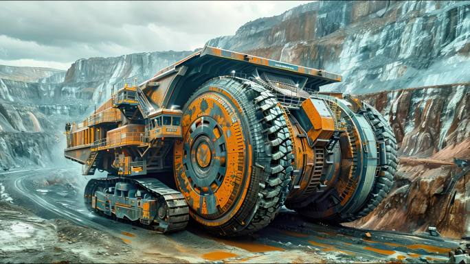 巨大矿井机械挖掘采矿 煤炭稀土铁矿铜矿场