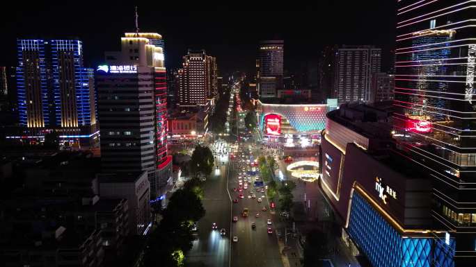 石家庄商圈新百广场万象城航拍