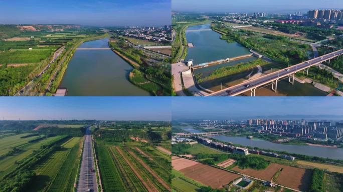 陕西富平县石川河国家湿地公园富平石川河