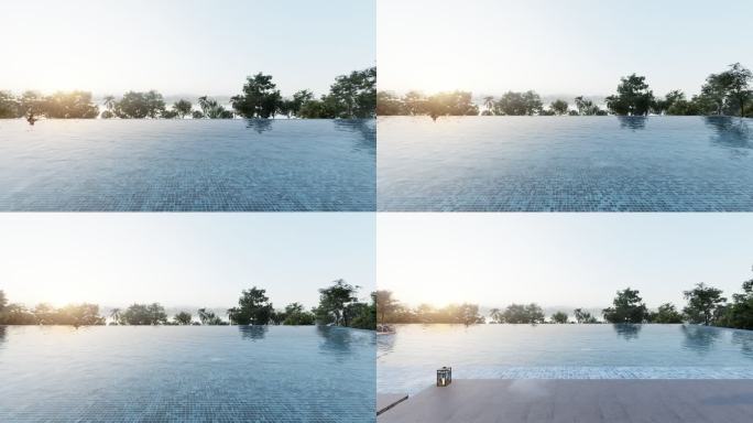 夏日限定无边泳池