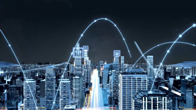 AE 科技信息城市 城市穿梭 城市生长