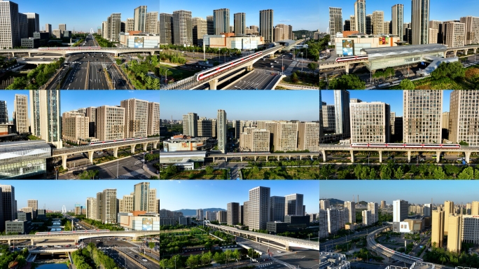 航拍北京地铁S1线 门头沟航拍