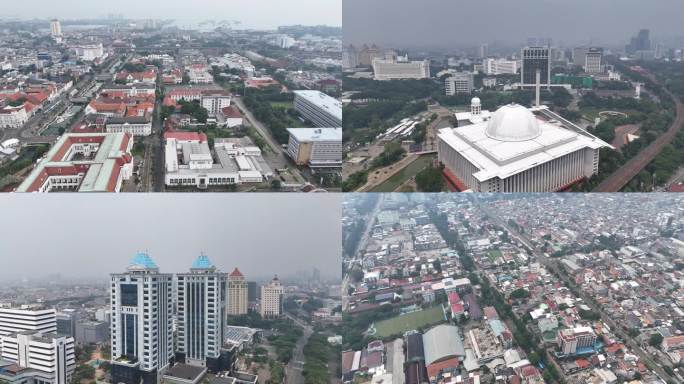 印尼雅加达城市大景合集高清
