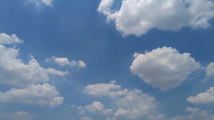 蓝天白云天气延时摄影
