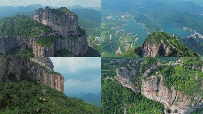 航拍中雁荡山风景