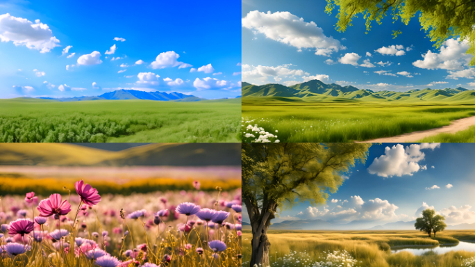 新疆唯美喀拉峻草原自然风光
