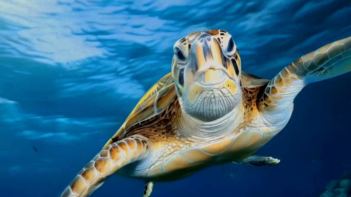 【4K高清】海龟海洋遨游合集
