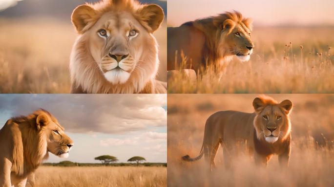 非洲狮子雄狮