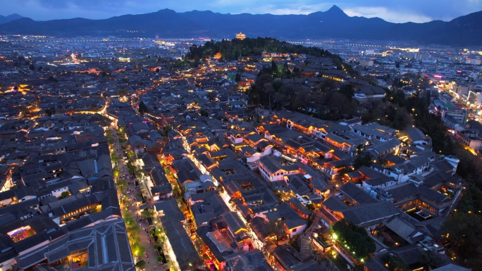 丽江夜景，丽江