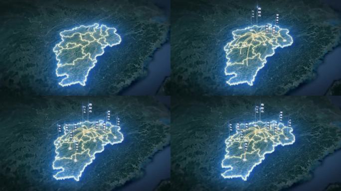 江西省卫星地图区位展示